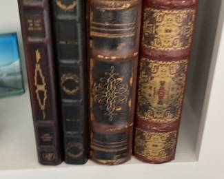 Decorative Leather-Bound Style Books