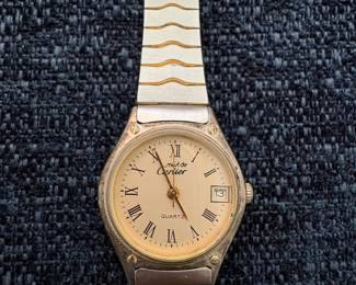 Must de Cartier Quartz Watch with Wavy Bracelet