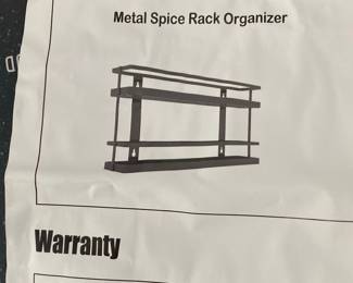 Wall-Mounted Metal Spice Rack Organizer