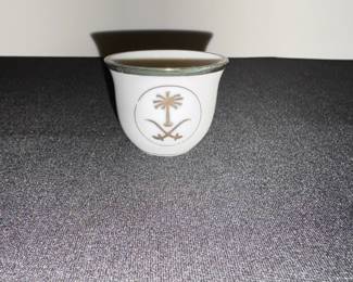 Saudi Arabian Emblem Finjan (Arabic Coffee Cup)
