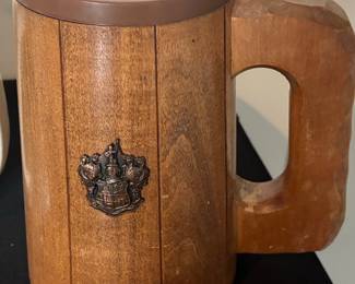 Vintage Jenware Jen Products Wooden Beer Stein