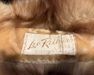 Vintage Fox Fur Stole by Leo Reitner Furs