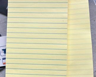 Canary Yellow Lined Legal Notepads