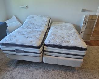Adjustable Lift Bed System with Beauty Rest Premium Mattresses 