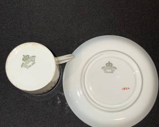 Aynsley Bone China Demitasse Cup and Saucer, Pattern 7301