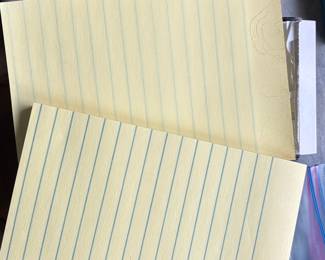 Canary Yellow Lined Legal Notepads