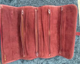 Vintage Christian Dior Oblique Monogram Jewelry Roll