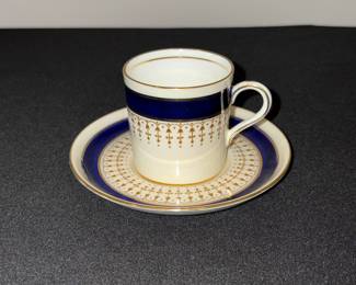 Aynsley Bone China Demitasse Cup and Saucer, Pattern 7301