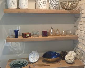 Assorted Modern Decorative Home Accessories with Specific Notable Pieces