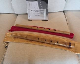 Shakuhachi Bamboo Flute Set with Instructional Book