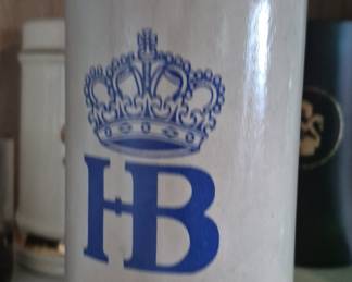 Hofbräuhaus München HB Beer Stein with Pewter Lid