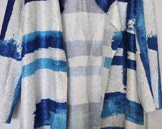 Chico's Travelers Collection Abstract Stripe Jacket