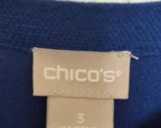 Chico's Ombre Long Sleeve Knit Top Size 3 (XL)