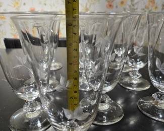 10 leaf etched.water/tea/Cocktail 