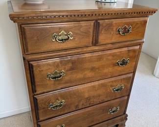 Colonial-style solid maple dresser
