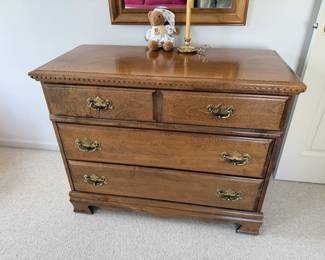 Colonial-style solid maple dresser