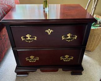 Dark cherry end table/nightstand