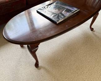 Dark cherry coffee table