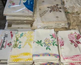 Embroidered linens