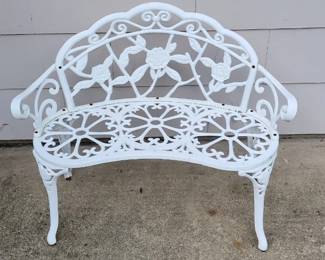 Cast iron bench