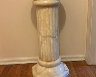 Antique marble pedestal
