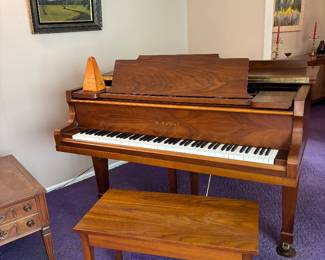 Kawasaki cherry baby grand piano