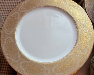Vintage Sango china “Damask” pattern service for 8