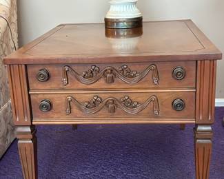 Vintage cherry end table