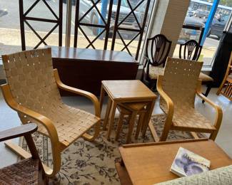 MCM amazing weave chairs.