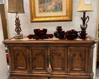 One of many Buffets, antiques, and home design and decor items being liquidated this weekend. Indoor Estate Sale this weekend and much much more