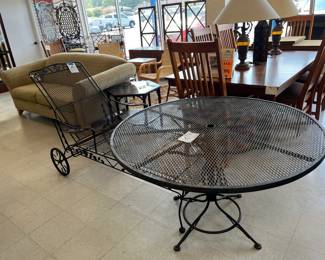 Wrought Iron Patio furniture.