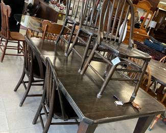antique table and chairs circa 1890-1930