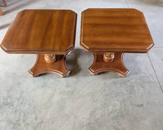 Square Pedestal End Tables