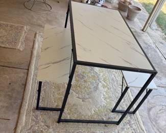 IKEA table and two benches