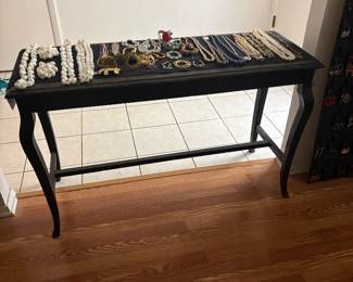 Black sofa table