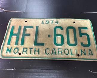 NC License Plate Tag