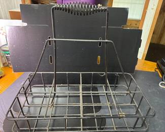 Vintage Oil Jar Bottle Carrier