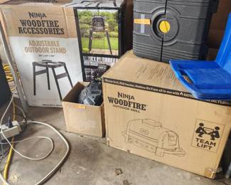 Ninja woodfire grill and stand brand new in the box
