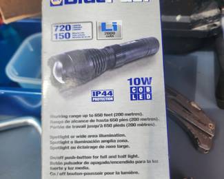 Blue fuel flashlight, new