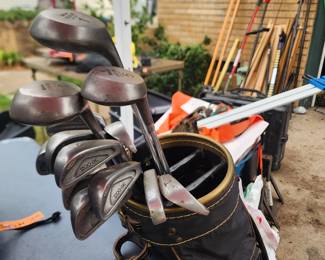 Wilson Golf Clubs and bag