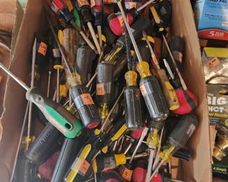 Lots of screwdriver 