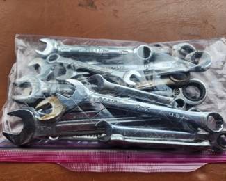 Assortment of wrenches