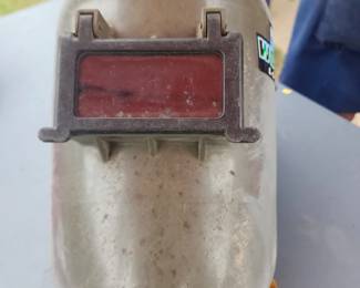 Welding helmet, there is another welding helmet and a suit