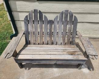 Wooden bench