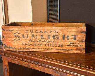 Small wooden crate