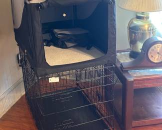 Two large dog crates
