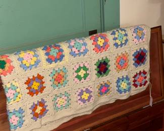 Granny square afghan