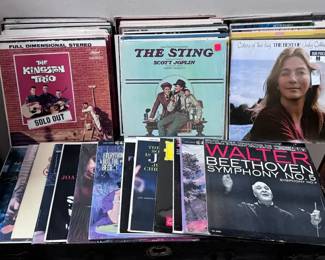 Lot of 56 Vinyl Records Mixed Artists, Soundtracks, Musicals and Easy Listening