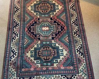 Oriental Area Rug with Original Receipt, 62 x 43 HandLoomed Style Rug