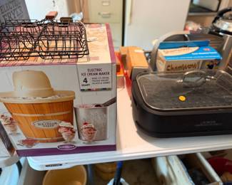 ice cream maker and indoor grill